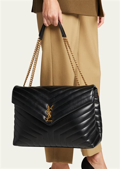 saint laurent quilted bag|large ysl shoulder bag.